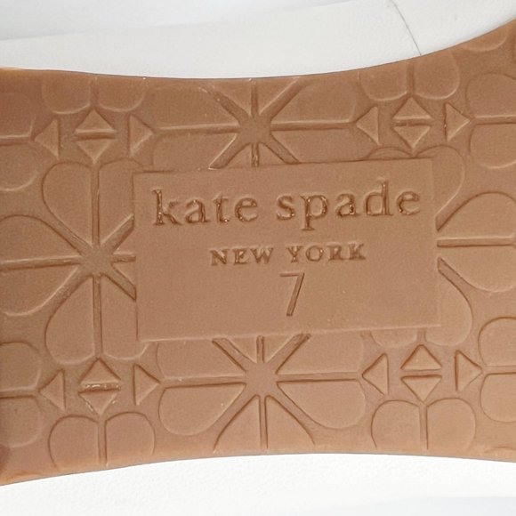 Kate Spade Lenora Leather Flats Pointed Toe Wedding Bridal Bachelorette Bride 7 - Picture 9 of 10